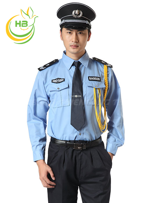may đồng phục bảo vệ tay dài